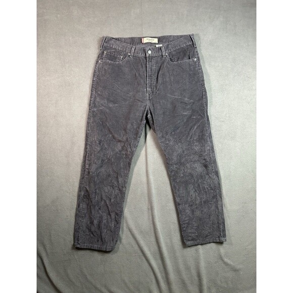 Vintage Levis 505 Gray Mens 38x30 Red Tab Regular Fit Straight Leg Corduroy Pant - Picture 1 of 5